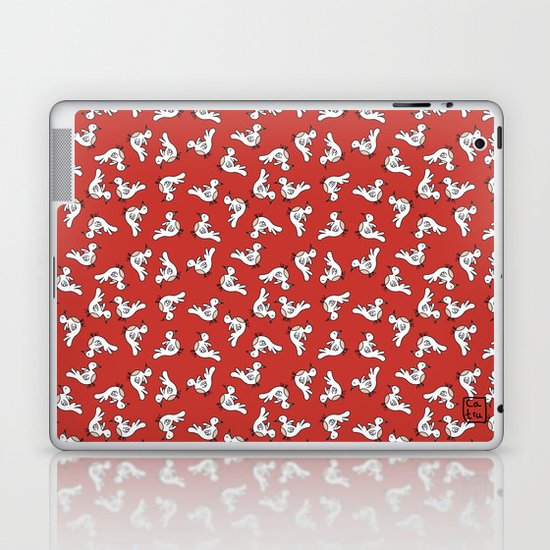 Birds {All birdie around - red} Laptop & iPad Skin