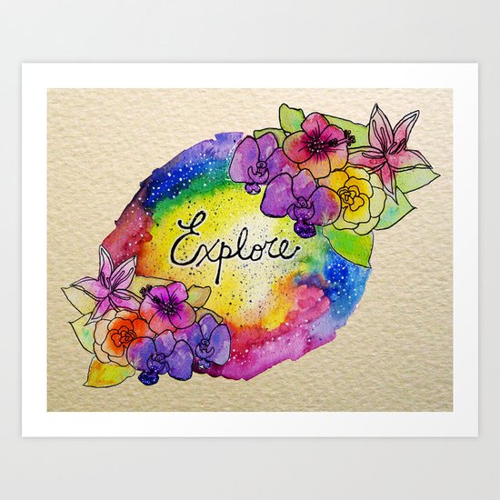 explore! Art Print