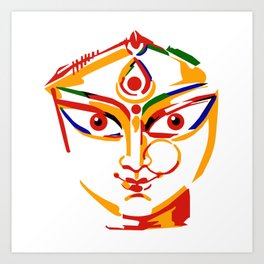 Durga Hindu goddess Art Print