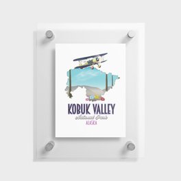 Kobuk Valley Alaska national park map Floating Acrylic Print