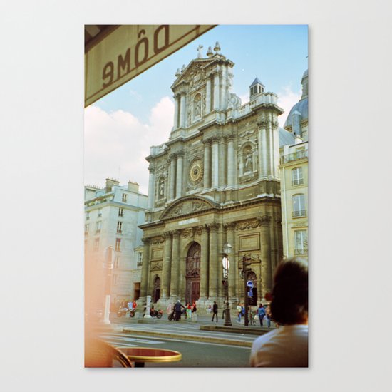Paris in 35mm Film: Eglise Saint-Paul-Saint-Louis in Le Marais Canvas Print
