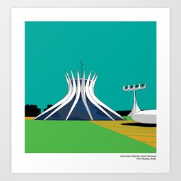 Brasilia Cathedral Niemyer Modern Architecture Art Print