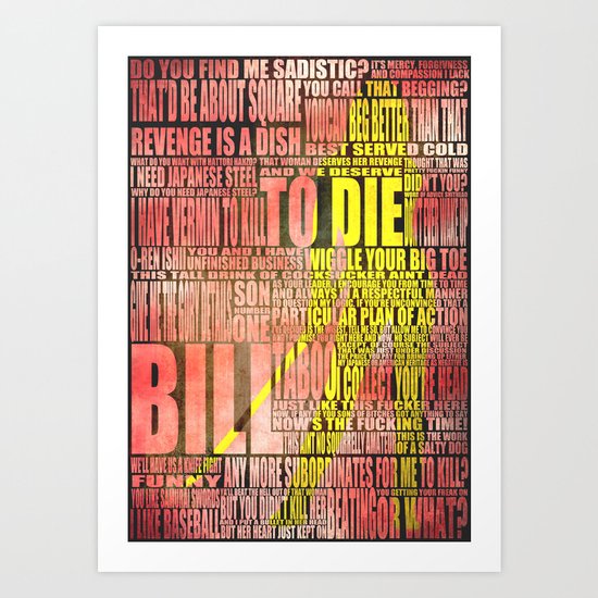 Kill Bill redux Art Print