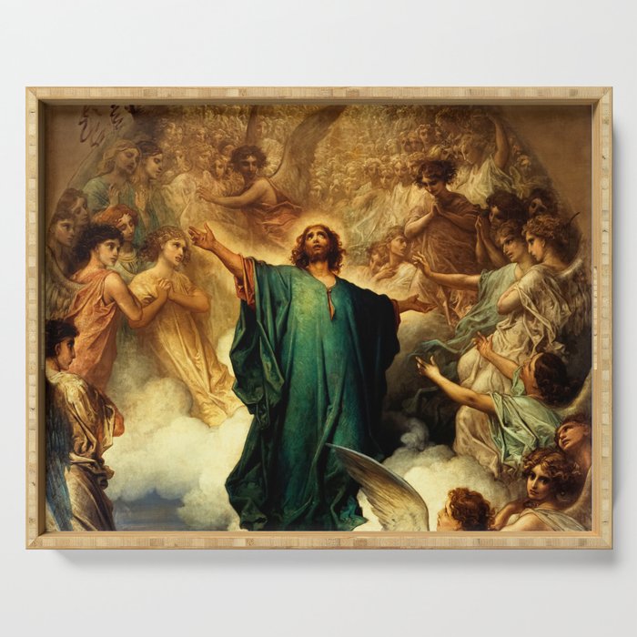 The Ascension, 1879 by Gustave Dore Serving Tray
