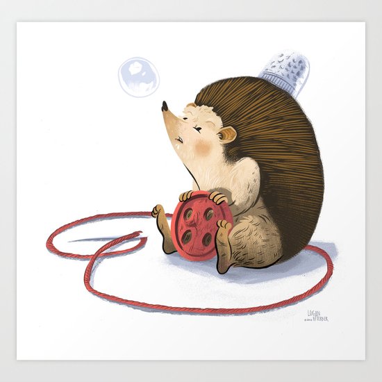 Hedgy Art Print