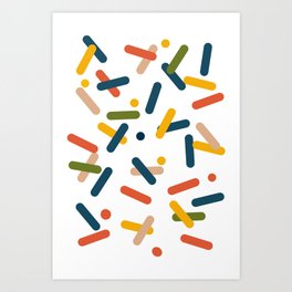 Confettis Art Print