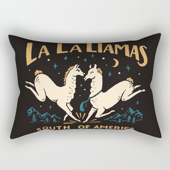 La la llamas Rectangular Pillow