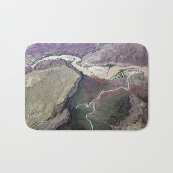 Grand Canyon bird's eye view #1 Bath Mat