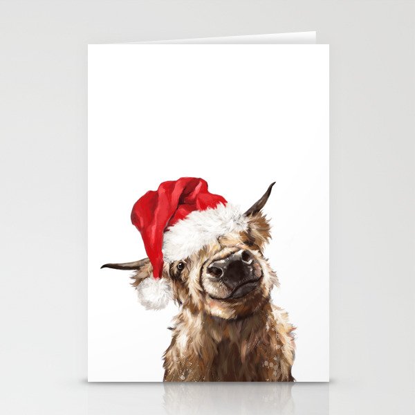 Christmas Highland Cow Stationery Cards