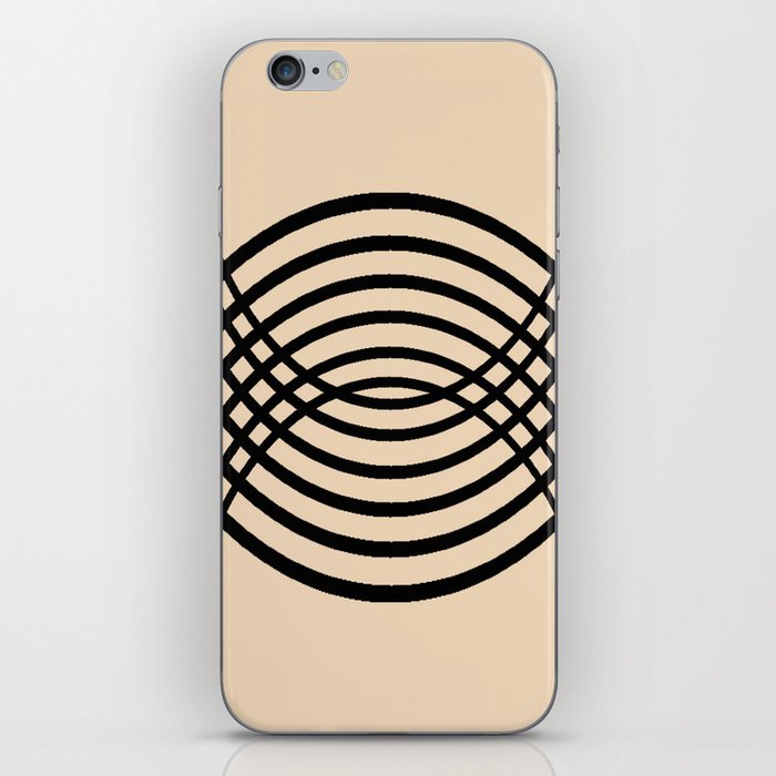 Bauhaus stripes minimalist design iPhone Skin