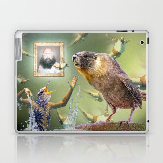 Illegal Bird Meeting Laptop & iPad Skin
