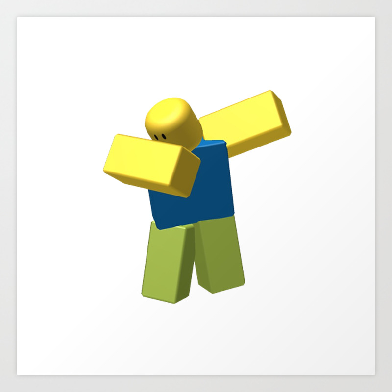 Roblox Dab Art Print By Devotchicken Society6 - society6 roblox artwork Roblox Dab Art Print By Devotchicken Society6 - roblox artwork