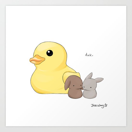 Rubber Duck Art Print