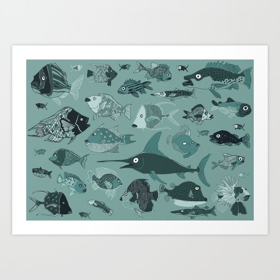 Something Fishy Art Print