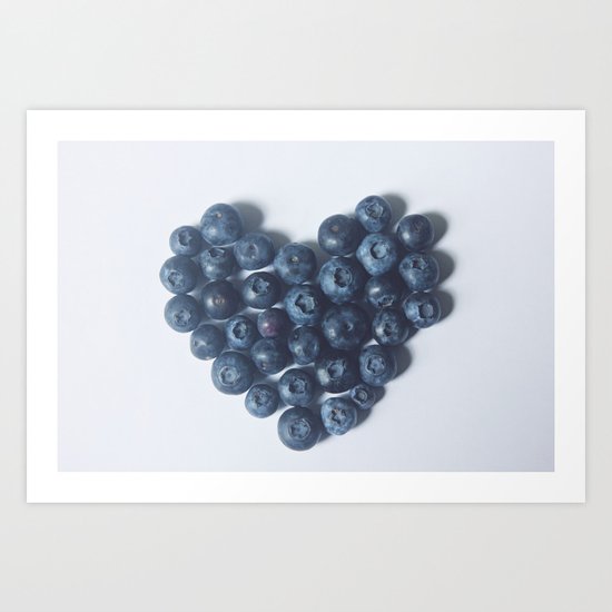 Blueberry Love Art Print