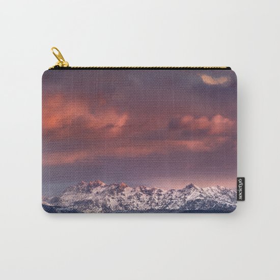 Mysterious mountains". Sunset at the mountains. Carry-All Pouch