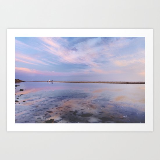 "Heaven walk". Tarifa beach Art Print