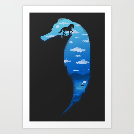 Seahorse Art Print