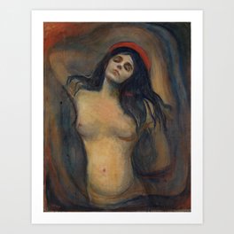 Loving Woman by Edvard Munch Art Print