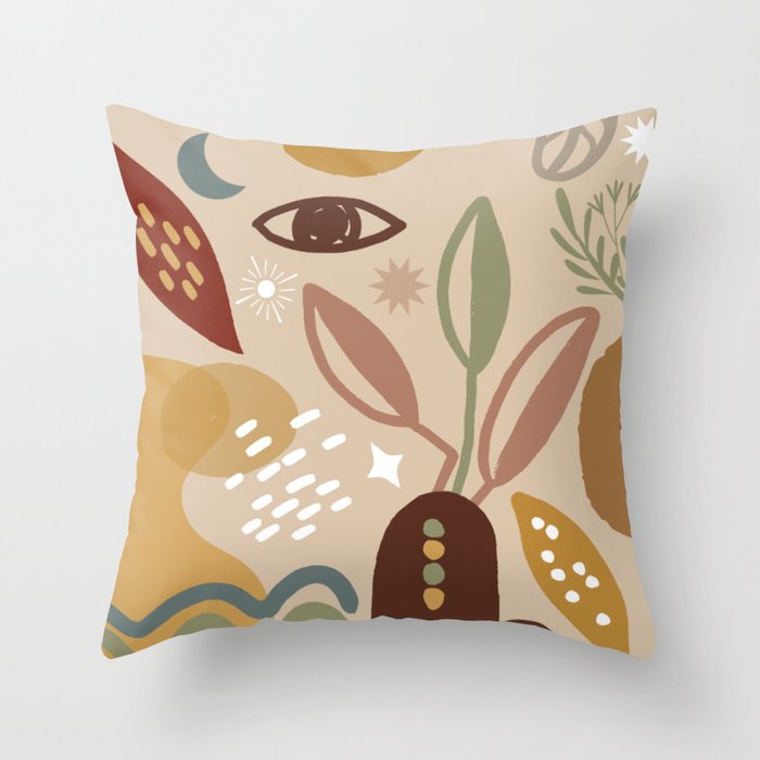 Herbs and life Throw Pillow