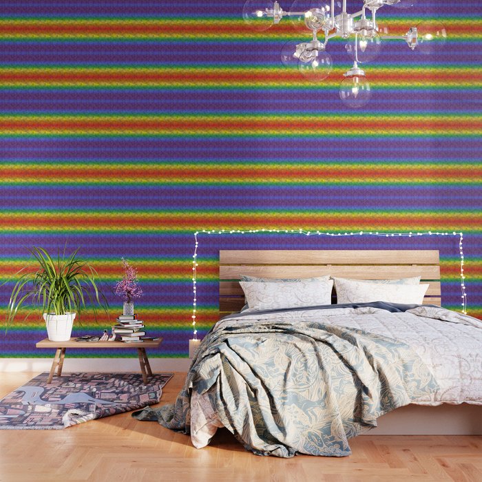 65 MCMLXV LGBT Rainbow Camouflage Pattern Wallpaper