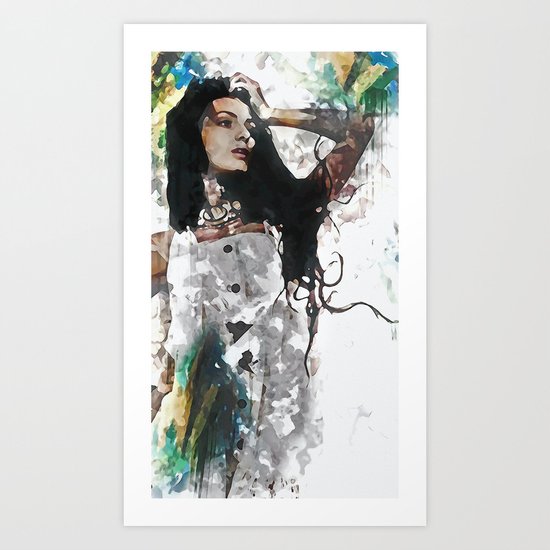 Wonder Abstract Portrait Art Print