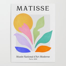 Sun & Leaves: Matisse Pastel Series 04 Poster