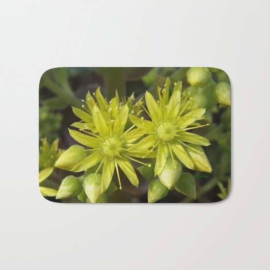 Blooming Green Bath Mat