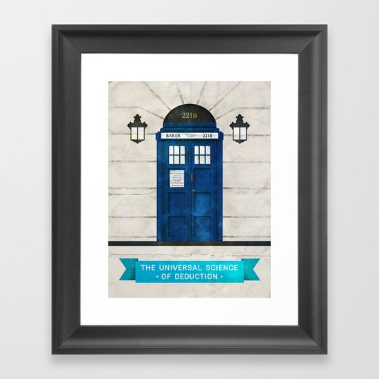 Doctor Who & Sherlock Framed Art Print