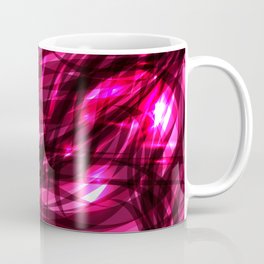 Purple smooth sparkling lines on the theme of space and abstraction. Coffee Mug