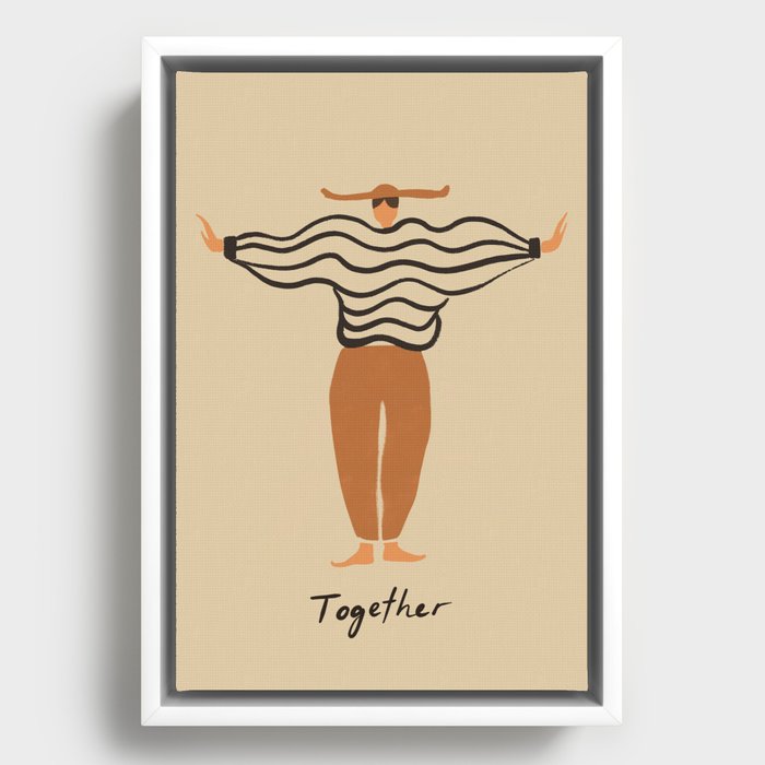T for Together Framed Canvas