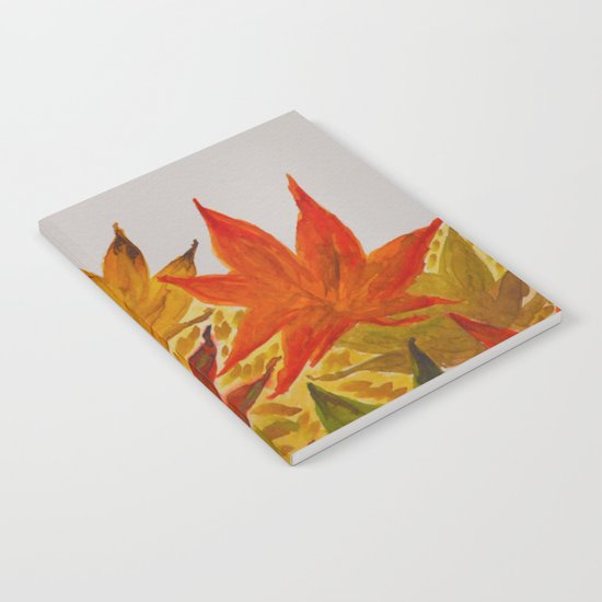 Autumn abstract watercolor 03 Notebook