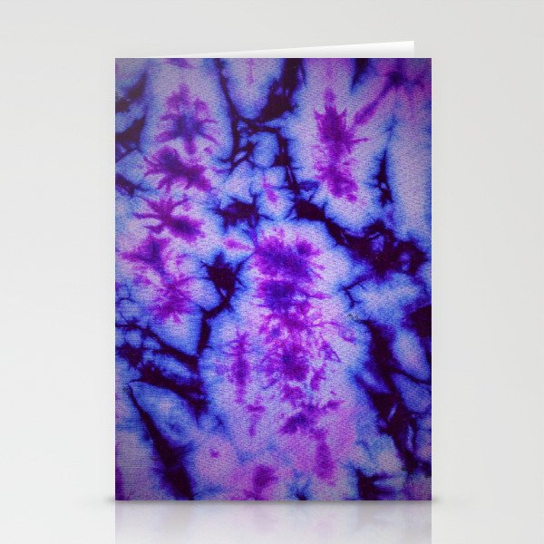 Tie Dye in Blue and Purple Stationery Cards