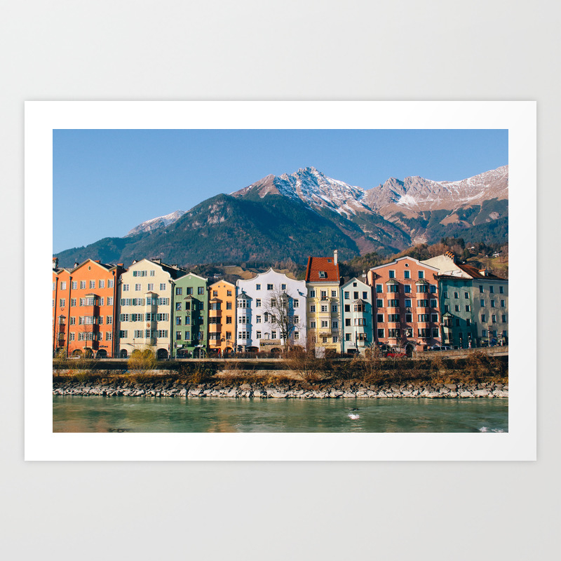 Innsbruck Austria Art Print By Ekkelboomwhitephoto Society6
