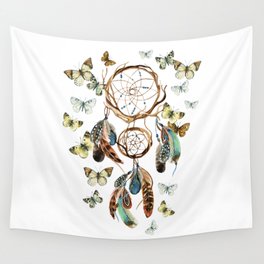 Butterfly Dream Catcher Wall Tapestry