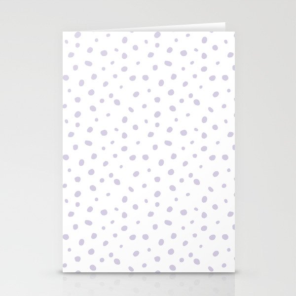 Hand-Drawn Dots – Lavender Stationery Cards