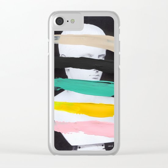 Untitled (Finger Paint 1) Clear iPhone Case