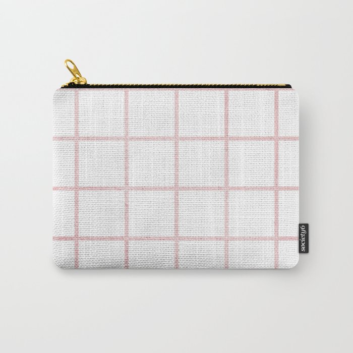 Simply Grid in Rose Gold Sunset Carry-All Pouch