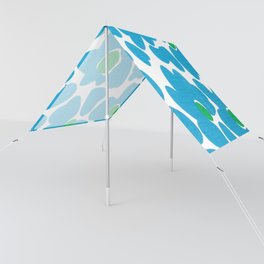 Mod Flower in Blue and Green Sun Shade