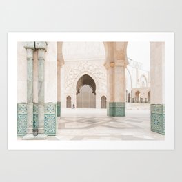 Beautiful Perspective - Hassan II, Casablanca, Morocco Art Print