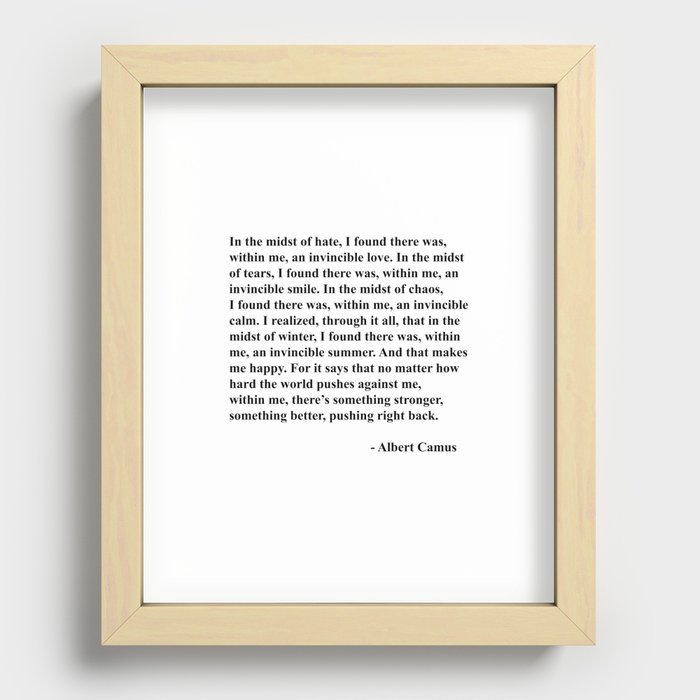 Recessed Framed Print