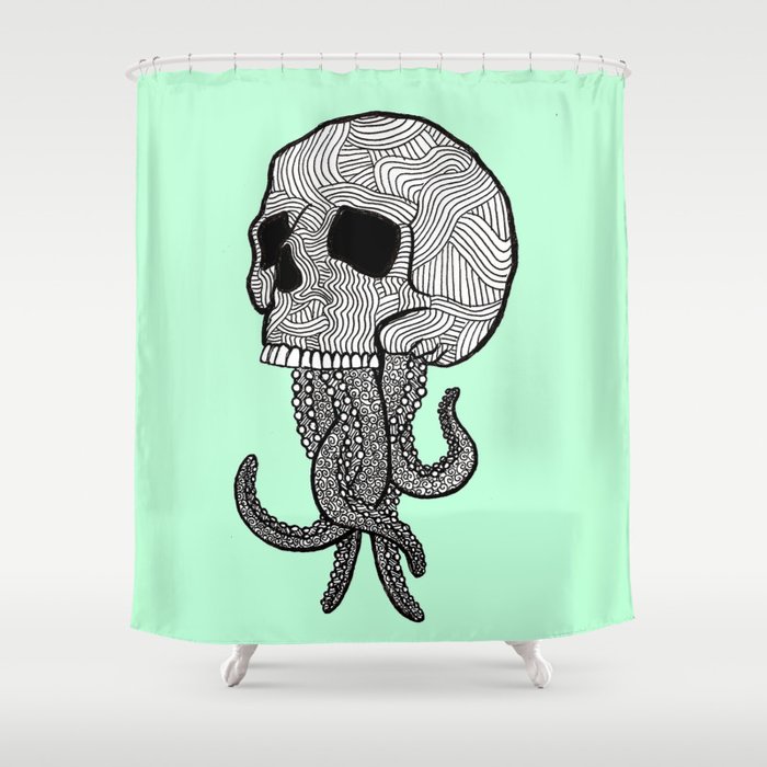 Skulloctopus Shower Curtain