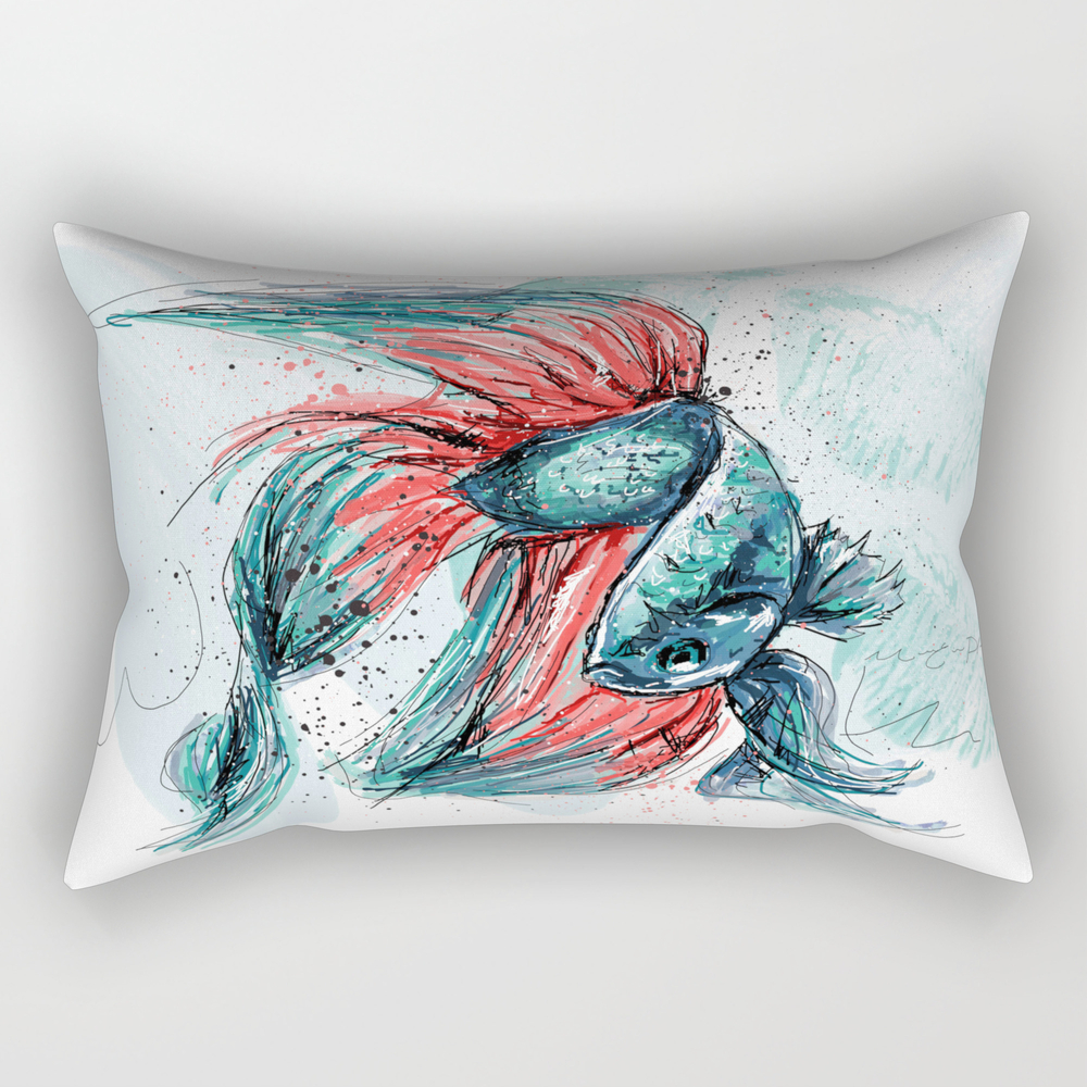 Under the sea Rectangular Pillow by marieevepharand
