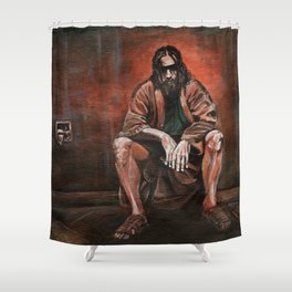 The Dude, "You pissed on my rug!" Shower Curtain