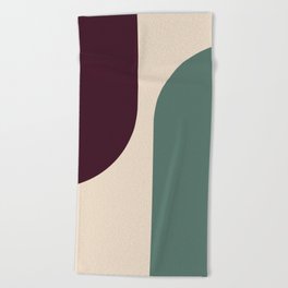 Modern Minimal Arch Abstract LXXXVIII Beach Towel