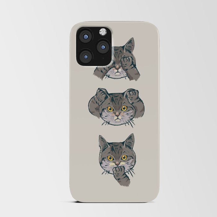 No Evil Cat iPhone Card Case