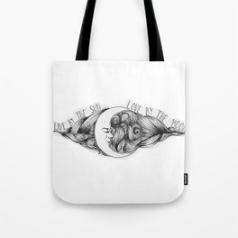 Live by the Sun, Love by the Moon Tote Bag