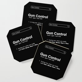 2nd Amendment I Ammo Gun Lover I Gun Control Definition Coaster