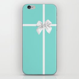 Blue Gift Box iPhone Skin