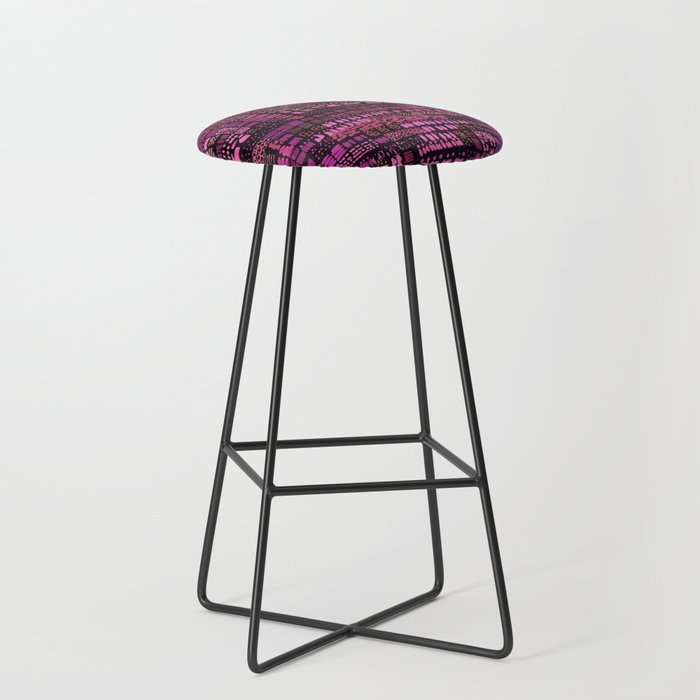 pink and black ink marks hand-drawn collection Bar Stool